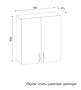 Hanah Home Mueble de Baño Blanco 70x80x27.1 cm con Almacenamiento Funcional y Diseño Moderno